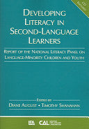 Developing Literacy in Second-language Learners 9780805860771 National Literacy Panel on Language-Minority Children and Youth (U.S.) Brukte bøker