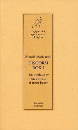 Discorsi, bok I 9788202198145 Niccolò Machiavelli Brukte bøker