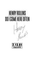Do I Come Here Often 9781880985489 Henry Rollins Brukte bøker