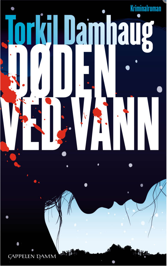 Bokcover for "Døden ved vann" innbundet av Bokia.no, viser en vannscene med mørke og mystiske elementer.
