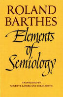Elements of Semiology 9780374521462 Roland Barthes Brukte bøker