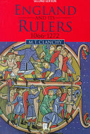 England and its Rulers: 1066-1272 Second Edition With an Epilogue on Edward I (1272-1307) 9780631205579 M. Clanchy Brukte bøker