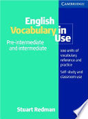 English Vocabulary in Use Pre-intermediate and Intermediate 9780521011716 Stuart Redman Brukte bøker