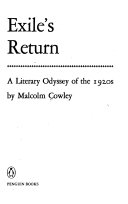 Exile's Return 9780140043921 Malcolm Cowley Brukte bøker