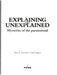 Explaining the Unexplained 9781853751042 Hans Jurgen Eysenck Carl Sargent Brukte bøker