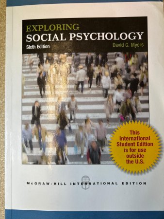 Exploring Social Psychology 9781259071027 David G. Myers Brukte bøker