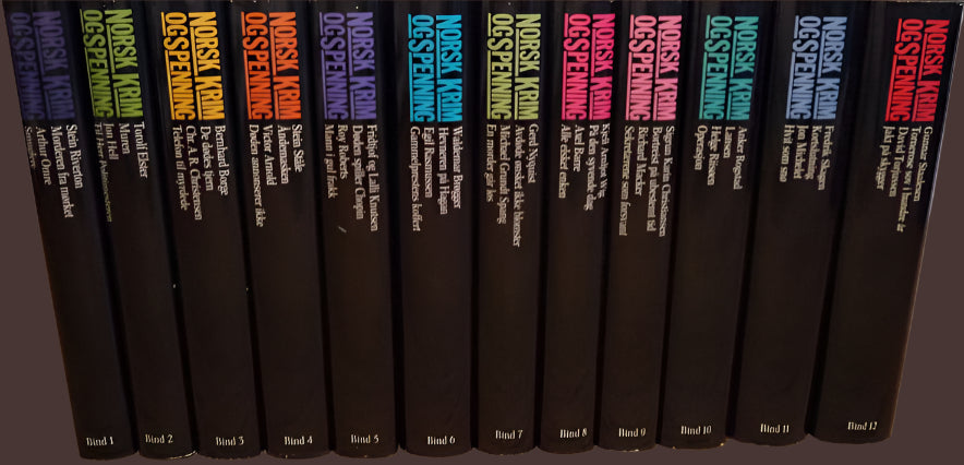 Norsk Krim og Spenning (12 bind) - Bokia.no
