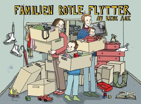 Familien Rotle flytter 9788205385351 Lene Ask Brukte bøker