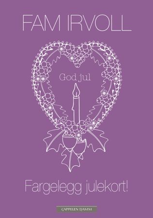 Fargelegg julekort! 9788202499594 Fam Irvoll Brukte bøker