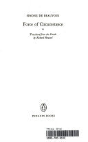 Force of Circumstance 9780140087581 Simone de Beauvoir Brukte bøker