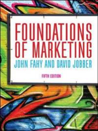 Foundations of Marketing 9780077167950 David Jobber Brukte bøker