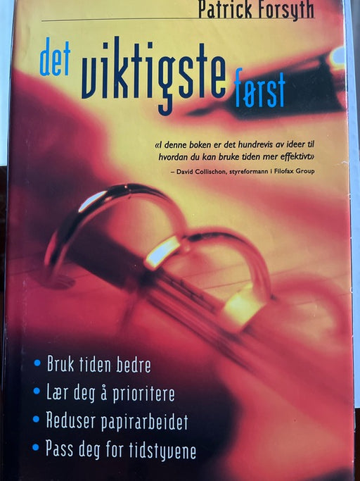 Det viktigste først (Innbundet) - Bokia.no