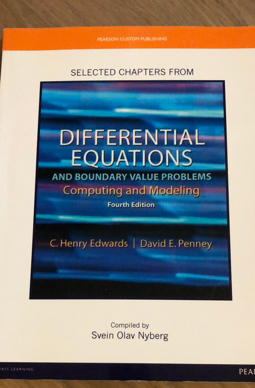 Selected Chapters from Differential Equations: University of Agder - Bokia.no