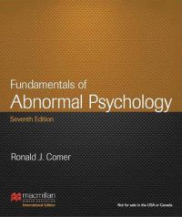 Fundamentals of Abnormal Psychology 9781464145995 Ronald J. Comer Brukte bøker