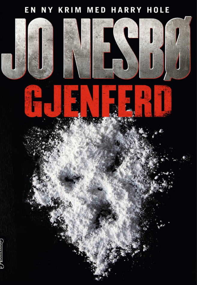 Bok med tittelen Gjenferd av Bokia.no, viser et omslag med mørke, mystiske bilder og tittel i gullskrift.