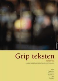 Grip teksten: norsk vg1 : studieforberedende utdanningsprogram 9788203334269 Mads Breckan Claudi Elisabeth Solberg Holm Endre Brunstad Agnete Andersen Bueie Elin Aaness Sigrun Bones Brukte bøker