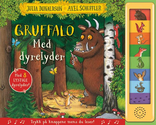 Gruffalo med dyrelyder 9788283152401 Julia Donaldson Brukte bøker