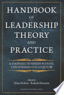 Handbook of Leadership Theory and Practice 9781422138793 Nitin Nohria Rakesh Khurana Brukte bøker