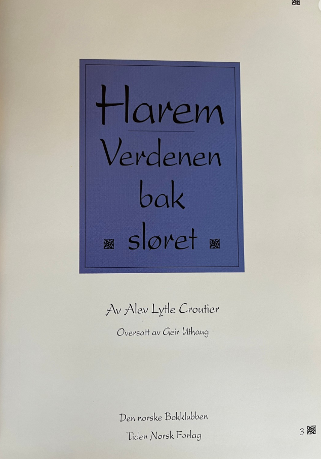 Harem: verdenen bak sløret (Innbundet) - Bokia.no