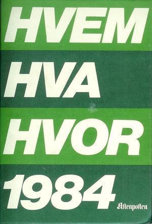 Hvem hva hvor 1984 (Innbundet) - Bokia.no