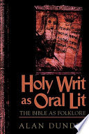 Holy Writ as Oral Lit 9780847691982 Alan Dundes Brukte bøker