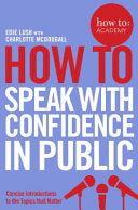 How To: Speak with Confidence in Public 9781509814534 Edie Lush Charlotte McDougall Brukte bøker
