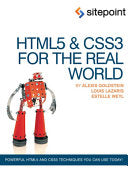 HTML5 & CSS3 for the Real World 9780980846904 Alexis Goldstein Estelle Weyl Louis Lazaris Brukte bøker