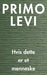 Hvis dette er et menneske 9788282654937 Primo Levi Brukte bøker