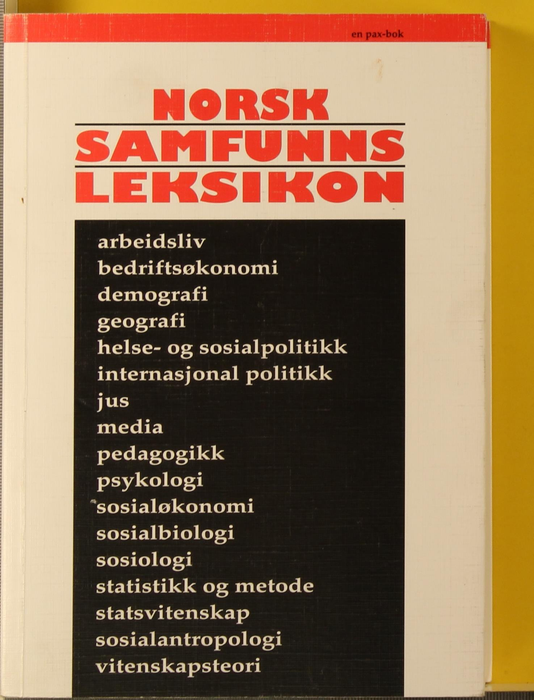 Norsk samfunnsleksikon - Bokia.no