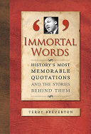 Immortal Words 9781848660045 Terry Breverton Brukte bøker
