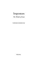 Impostors 9780670879670 Sarah Burton Brukte bøker