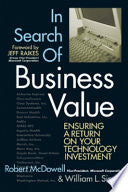 In Search of Business Value 9781590790625 Robert L. McDowell William L. Simon Brukte bøker