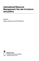 International Resource Management 9781852930974 Steinar Andresen Willy Østreng Brukte bøker