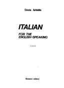 Italian for the English-speaking 9788875730666 Grazia Avitabile Brukte bøker