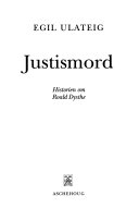 Justismord 9788203172502 Egil Ulateig Brukte bøker
