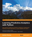 Learning Predictive Analytics with Python 9781783983261 Ashish Kumar Brukte bøker