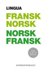 Lingua: fransk-norsk, norsk-fransk ordbok 9788257319007  Brukte bøker