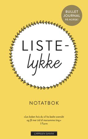 Listelykke. Notatbok 9788202620301 Gunn Beate Reinton Rulnes Brukte bøker