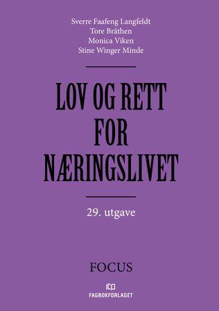 Lov og rett for næringslivet 9788245042924 Monica Viken Sverre Faafeng Langfeldt Tore Bråthen Stine Winger Minde Brukte bøker