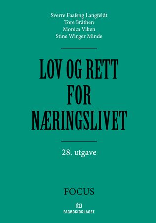 Lov og rett for næringslivet 9788245038002 Stine Winger Minde Sverre Faafeng Langfeldt Tore Bråthen Monica Viken Brukte bøker