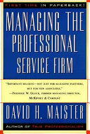 Managing The Professional Service Firm 9780684834313 David H. Maister Brukte bøker