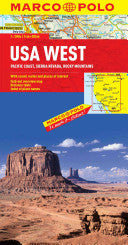 Marco Polo Map USA West 9783829767385 Marco Polo Travel Marco Polo Brukte bøker