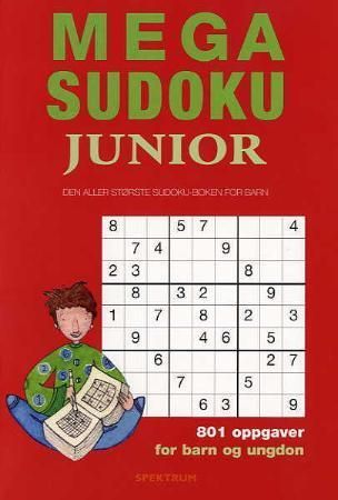 Mega sudoku junior 9788278224632 Colin Yarnall Brukte bøker