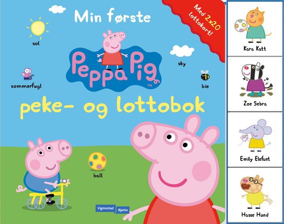 Min første Peppa Pig peke og lotto bok 9788241931949  Brukte bøker