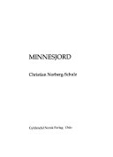 Minnesjord 9788205201989 Christian Norberg-Schulz Brukte bøker