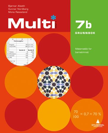 Multi 7b, 2. utgave 9788205478930 Bjørnar Alseth Mona Røsseland Gunnar Nordberg Brukte bøker