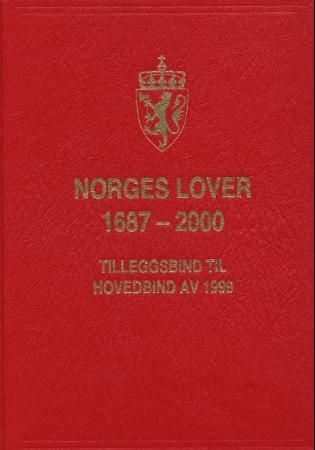 Norges lover 1687-2000 9788205287570  Brukte bøker