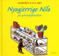 Nysgjerrige Nils på sjokoladefabrikken 9788202221409 Margaret Rey H.A. Rey Brukte bøker