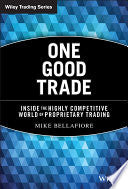 One Good Trade 9780470529409 Mike Bellafiore Brukte bøker