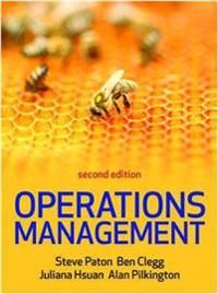 Operations Management 2/e 9781526848222 Juliana Hsuan Ben Clegg Steve Paton Alan Pilkington Brukte bøker